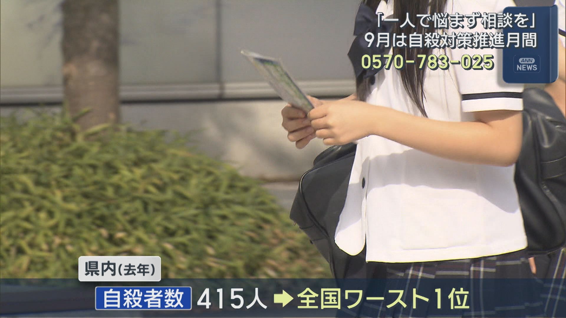 新潟駅前で自殺防止を呼びかけ「一人で悩まずに相談」【新潟】